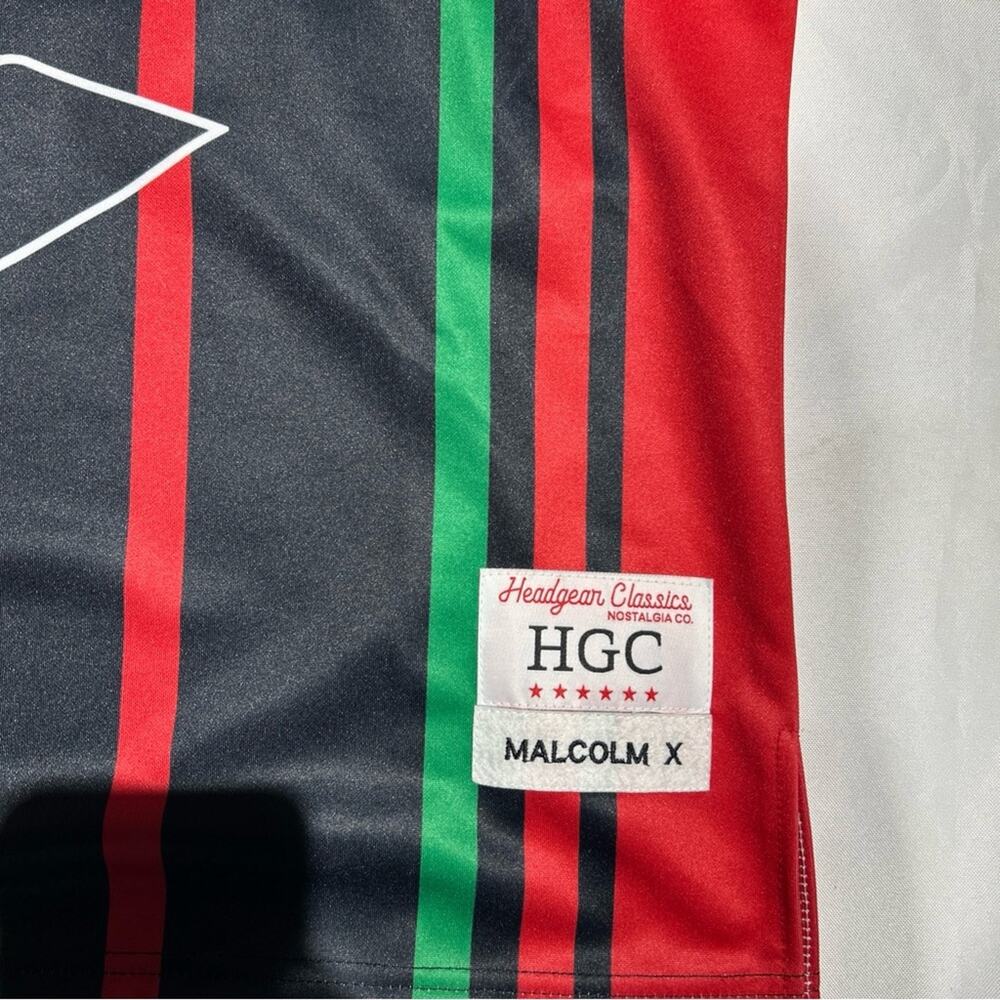 Malcom X Red/Green Basketball Jersey Headgear Classics Size L MSRP $110 - Picture 3 of 7